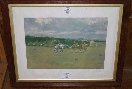 Lionel Edwards, print, racing